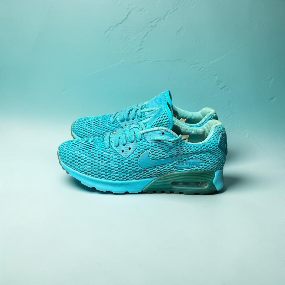 Nike Women's Air Max 90 Ultra Breathe sneakers In Turquoise Womens Size 8.5
